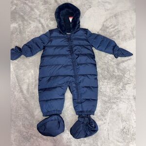 M&S Navy Blue Kids One Piece Footie